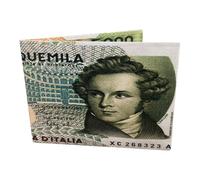 Paper wallet 5000 Lire Belliini - Portafoglio 5000 Lire Belliini - Antistrappo - Leggerissimo - Water resitent - Slim - Fatto in pretex laminato opaco - Prodotto in attesa di brevetto