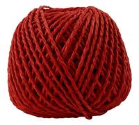 Paper Yarn, thickness 2,5-3 mm, red, 150 g