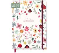 paper&you® Agenda A5 per appunti e password "Fiori al chiaro di luna"