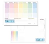 Paper&You® - Agenda settimanale A4, senza data fissa, 50 fogli, lista cose da fare e spesa, ampio campo appunti, rispettoso clima sostenibile