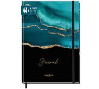 paper&you® Dotted Journal punteggiato A4+ con banda elastica "Flying Flowers" 156 pagine, taccuino, quaderno per schizzi, diario - sostenibile e rispettoso del clima