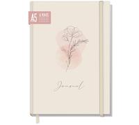 paper&you® Dotted Journal punteggiato A5 con elastico [Dainty Flower] 156 pagine - taccuino a punti, diario - sostenibile e climaticamente neutrale