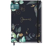 paper&you® Dotted Journal punteggiato A5 con elastico [moonlight blossoms] 156 pagine - taccuino a punti, diario - sostenibile e climaticamente neutrale