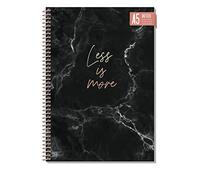 paper&you® Dotted Journal punteggiato A5 con rilegatura a spirale "Less is more" 160 pagine, taccuino a punti, blocco universitario - sostenibile e rispettoso con il clima