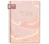 paper&you® Dotted Journal punteggiato A5 con rilegatura a spirale "Shiny Moments" 160 pagine, taccuino a punti, blocco universitario - sostenibile e rispettoso con il clima