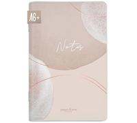 paper&you® - Quaderno A6+ a pois "Soft Beige" con 64 pagine, piccolo taccuino bullet Journal - sostenibile e rispettoso del clima