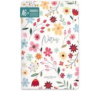 paper&you® - Quaderno A6+ a righe, motivo: Wild Flower, 64 pagine, copertina morbida, piccolo taccuino a righe, sostenibile e rispettoso del clima