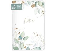 paper&you® Taccuino A6+ a righe, piccolo e pratico "Foglia d´oro"