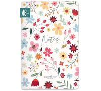 paper&you® taccuino A6+ griglia punteggiata "Fiore selvatico" con 64 pagine, mini diario punteggiato - Sostenibile & rispettoso con il clima