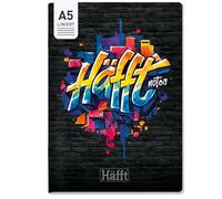 paper&you® Taccuino Classic A5 a righe con copertina morbida "Graffiti" | Ideale per la scuola e l'ufficio: 64 pagine a righe e numerate con carta da 90 g/m², copertina morbida e angoli arrotondati