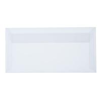Paper24 25 buste DIN lunghe, 110 x 220 mm, con strisce adesive, formato DIN lungo, 11 x 22 cm, 100 g/m² (60 trasparente)