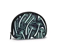 Papera di gomma Musgroom luminescente con occhiali da sole Portamonete Portafogli Portamonete Funky Portachiavi Cerniera Piccole borse cosmetiche per il trucco