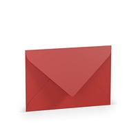 paperado-buste formato B6 foderato di tessuto, - Aqua (confezione da 5) -p Tomato