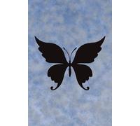 Paperback Butterfly Blue Notebook: Lined paper with a contents page for university, college, school, studying, revision, note-taking, notes