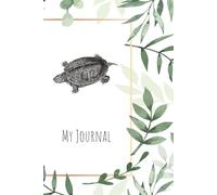 Paperback Notebook Journal, Cute, Floral, Turtle