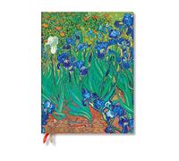 Paperblanks 2025-2026 Van Gogh's Irises Van Gogh's Irises 18-Month Planner Ultra Vertical Elastic Band 208 Pg 80 GSM