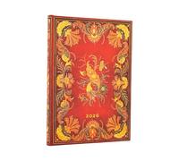 Paperblanks | 2025 Libro d'Ore Spinola | Antica Miniatura | 12 Mesi | Maxi | Orizzontale | Chiusura con Fascia Elastica | 160 Pg | 100 GSM
