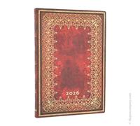 Paperblanks 2026 12-Month Blu Old Pelle Settimanale Midi Vertical Brossura Diary