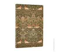 Paperblanks 2026 12-Month Morris Uccelli Settimanale Mini Orizzontale Brossura