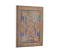 Paperblanks | 2026 Blu Lussuoso | Design di Lusso | 18 Mesi Flexis | Midi | Orizzontale | Chiusura con Fascia Elastica | 224 Pg | 80 GSM: Kalendarz 18-miesięczny