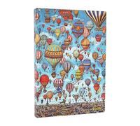 Paperblanks | 2026 Festival delle Mongolfiere | Pierre Detective | 12 Mesi Flexis | Midi | Giornaliera | Chiusura con Fascia Elastica | 432 Pg | 80 GSM