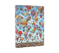 Paperblanks | 2026 Festival delle Mongolfiere | Pierre Detective | 13 Mesi Flexis | Midi | Giornaliera | Chiusura con Fascia Elastica | 416 Pg | 80 GSM