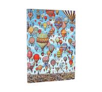 Paperblanks | 2026 Festival delle Mongolfiere | Pierre Detective | 18 Mesi Flexis | Midi | Orizzontale | Chiusura con Fascia Elastica | 224 Pg | 80 GSM