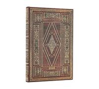 Paperblanks | 2026 First Folio | Biblioteca di Shakespeare | 12 Mesi | Mini | Orizzontale | Chiusura con Fascia Elastica | 160 Pg | 100 GSM