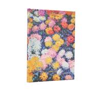 Paperblanks | 2026 I Crisantemi di Monet | I Crisantemi di Monet | 13 Mesi | Midi | Orizzontale | Chiusura con Fascia Elastica | 160 Pg | 100 GSM