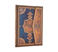 Paperblanks 2026 12-Month Safavid Indigo Settimanale Midi Verso Hardcover Agenda
