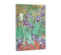Paperblanks | 2026 Iris di Van Gogh | Iris di Van Gogh | 12 Mesi | Mini | Orizzontale | Chiusura con Fascia Elastica | 160 Pg | 100 GSM