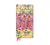 Paperblanks 2026 Kara-Ori Pink Japanese Kimono 12-Month Planner Slim Horizontal Elastic Band 160 Pg 100 GSM