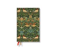 Paperblanks 2026 Morris Birds William Morris 12-Month Planner Flexis Mini Horizontal Elastic Band 176 Pg 100 GSM