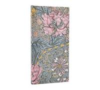 Paperblanks | 2026 Morris Caprifoglio Rosa | William Morris | 12 Mesi | Slanciato | Orizzontale | Chiusura con Fascia Elastica | 160 Pg | 100 GSM