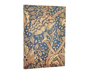 Paperblanks | 2026 Morris colpo di vento | William Morris | Calendario da 12 mesi Flexi | Midi | Orizzontale | Chiusura con fascia elastica | 176 Pg | 100 GSM