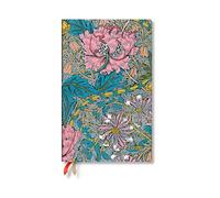 Paperblanks 2026 Morris Pink Honeysuckle William Morris 12-Month Planner Flexis Maxi Horizontal Elastic Band 176 Pg 100 GSM