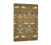 Paperblanks | 2026 Morris Uccelli | William Morris | 12 mesi Flexi | Mini | Orizzontale | Chiusura con fascia elastica | 176 Pg | 100 GSM