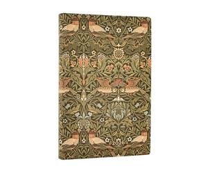 Paperblanks | 2026 Morris Uccelli | William Morris | 12 mesi Flexi | Mini | Orizzontale | Chiusura con fascia elastica | 176 Pg | 100 GSM