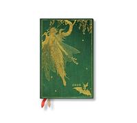 Paperblanks 2026 Olive Fairy Lang's Fairy Books 12-Month Planner Mini Day-At-A-Time Elastic Band 416 Pg 80 GSM