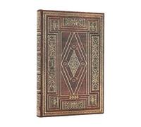 Paperblanks | 2026 Rubedo | Carta Marmorizzata Cockerell | 12 Mesi | Mini | Orizzontale | Chiusura con Fascia Elastica | 160 Pg | 100 GSM
