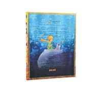 Paperblanks | 2026 Saint-Exupéry, Il Piccolo Principe | Collezione Preziosi Manoscritti | 12 Mesi Flexis | Ultra | Verticale | Chiusura con Fascia Elastica | 176 Pg | 100 GSM