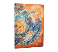 Paperblanks | 2026 Uccello del Cielo | Uccelli della Felicità | 12 Mesi Flexis | Midi | Orizzontale | Chiusura con Fascia Elastica | 176 Pg | 100 GSM