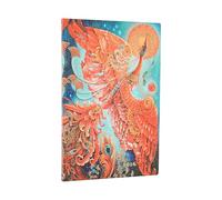 Paperblanks | 2026 Uccello di Fuoco | Uccelli della Felicità | 12 Mesi Flexis | Maxi | Orizzontale | Chiusura con Fascia Elastica | 176 Pg | 100 GSM