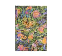 Paperblanks Agenda 12 Mesi 2025, Canzone delle Giungla, Verso - Midi (180mm x 125mm), Inglese (Festività Internazionali)