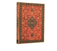 Paperblanks-Agenda RIGIDA giornaliera 2026 .12X18cm-Chiusura CON ELASTICO.Layla