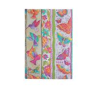 Paperblanks Agende 12 Mesi 2024 Farfalle e Colibrì, Orizzontale - Mini (140 x 100), Italiano