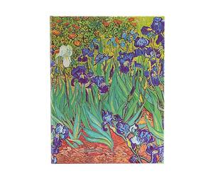 Paperblanks Agende 18 Mesi 2025, Iris di Van Gogh, Ultra, Verticale, Chiusura con Fascia Elastica