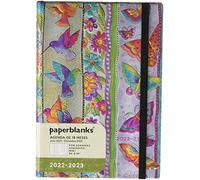 Paperblanks Agende di 18 mesi 2022-2023 Farfalle e Colibrì | Orizzontale | Midi (130 × 180 mm)