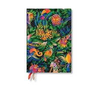 Paperblanks Agende Flexi a Copertina Morbida di 12 Mesi 2024 Canzone delle Giungla | Orizzontale | Midi (125 × 175 mm)
