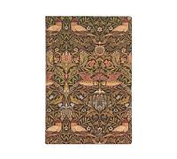 Paperblanks Agende Flexi a Copertina Morbida di 12 Mesi 2024 Morris Uccelli | Orizzontale | Mini (95 × 140 mm)